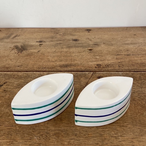 Gmundner Keramik Traunsee Tealight Holders - Set of 2 - Picture 9 of 9